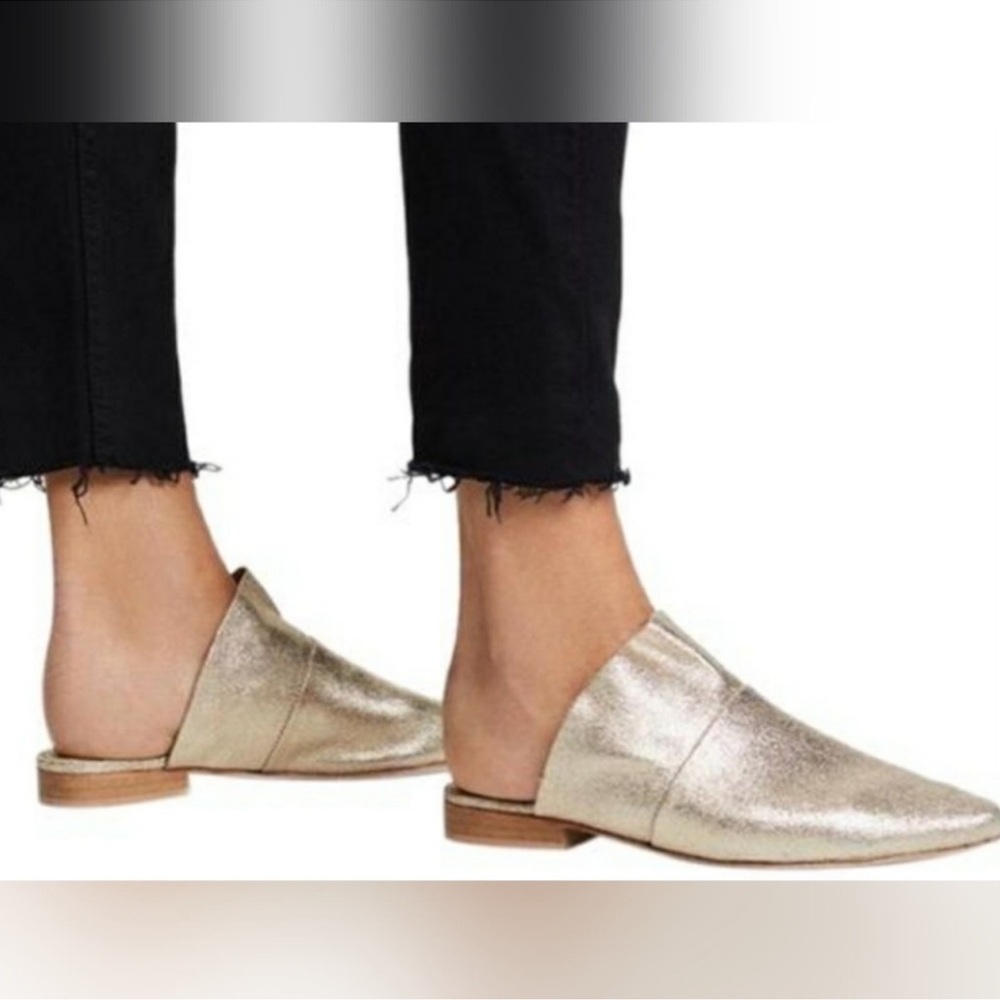 Free people Gold Slip-On Women's Shoes